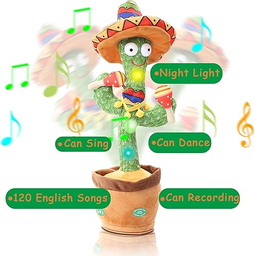 Miniatura 2 de Juguete para bebé de cactus  Juguete de cactus parlante  Cactus bailarín  Juguete de cactus para niños  Juguete de cactus parlante  Juguetes para