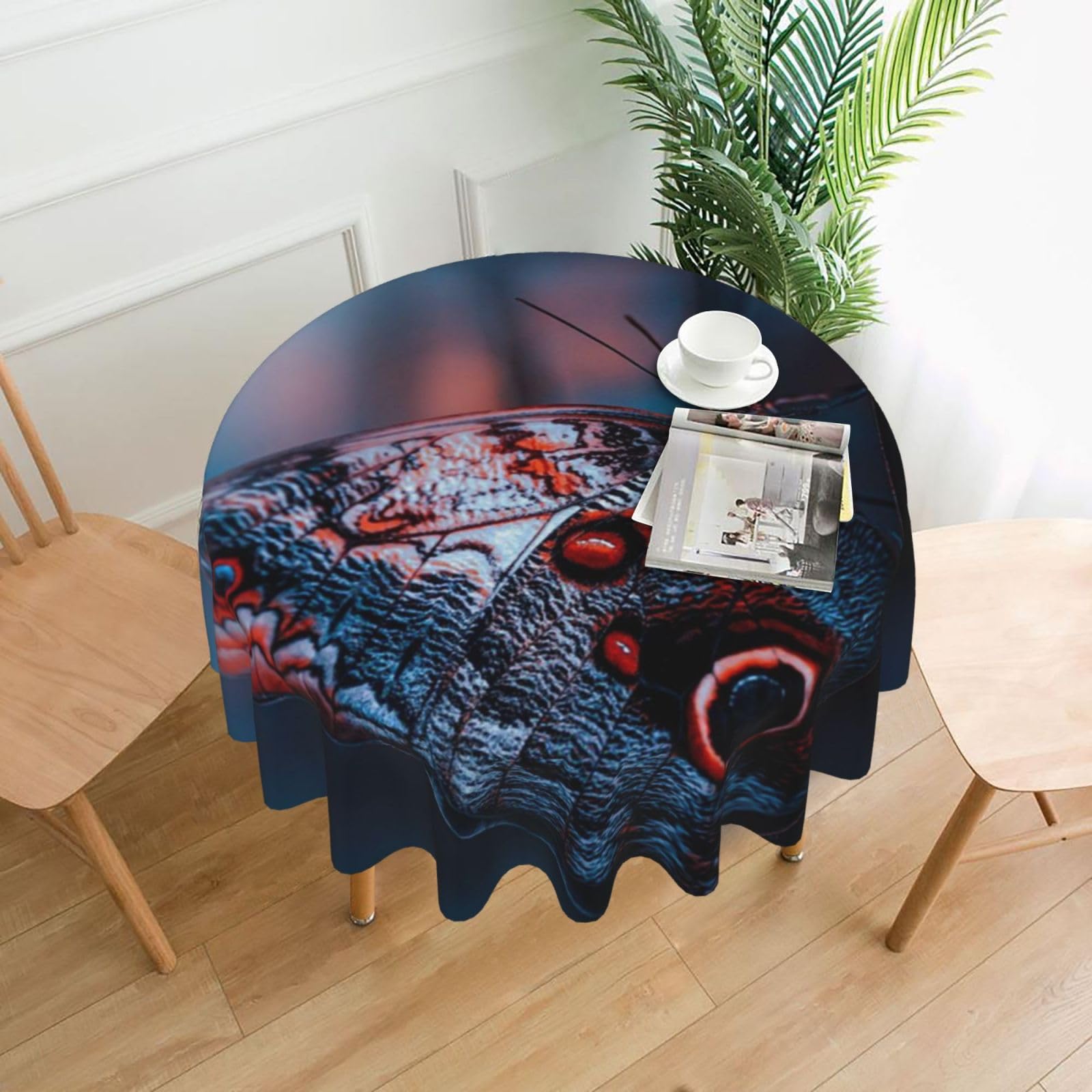 Nappe ronde imperméable 150 cm Xzeit lot de 26 pour table de jardin et fête