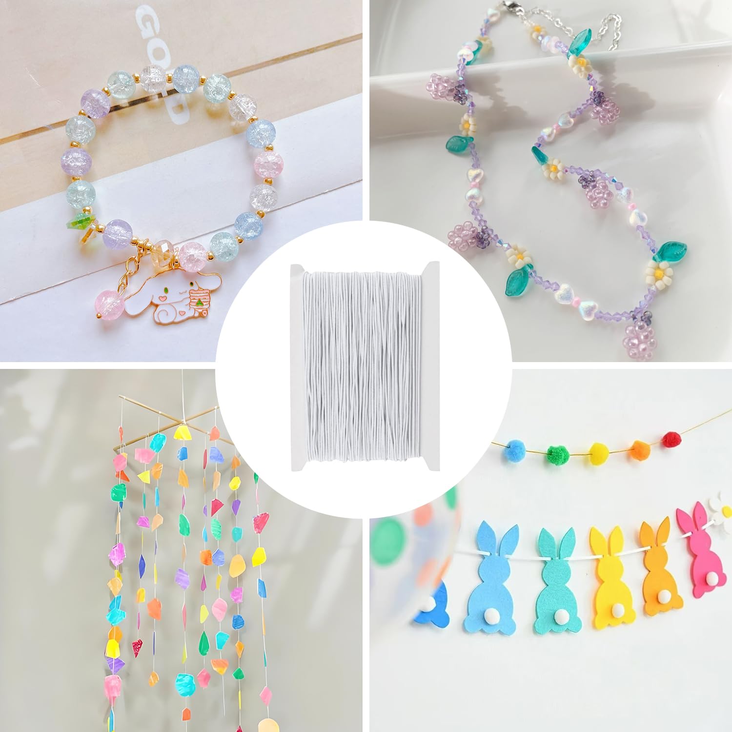 Fil Nylon 1mm Pour Création De Bijoux, Bracelets, Porte-clés - 5m Ou 10m, Made In France