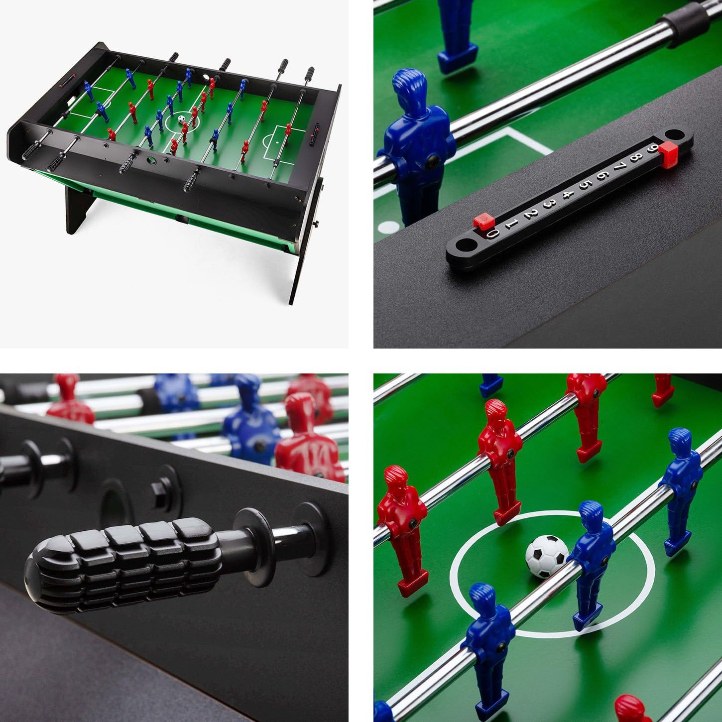 3in1 Spieltisch Kickertisch Tischbillard Airhockey 121x84x85 cm für Kinder und Erwachsene