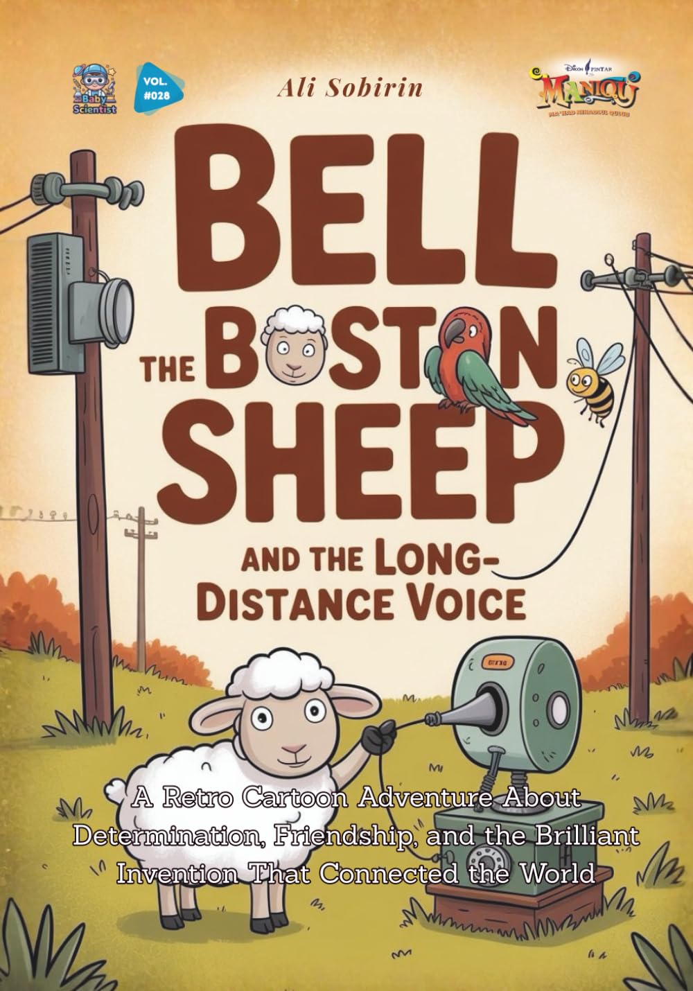 Bell the Boston Sheep and the Long-Distance Voice: A Retro Cartoon Adventure About Determination, Friendship, and the Brilliant Invention That Connected the World (Baby Scientist)