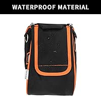 Vista 3 de Para Zebra QLN320 & ZQ620 Estuche de transporte portátil para impresora térmica con correa para el hombro Naranja