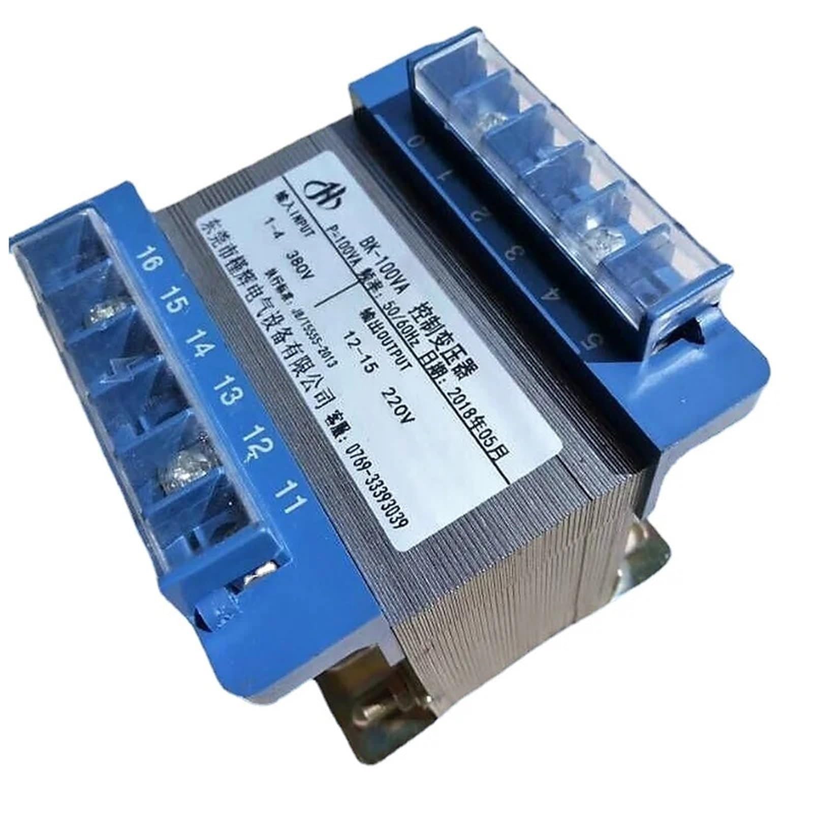 PWANUIGTE 380V to 220V 100W Control Transformer BK-100VA Primary Secondary