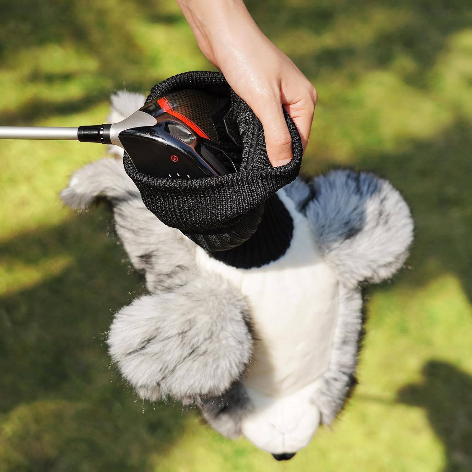 Funny Driver Headcover, Plush Golf Club Covers Long Neck, Animal Headcover, Soft Mallard Duck Rabbit Bunny Owl Fish Headcovers for Golf Clubs Fits Men and Women, Driver Headcover Animal for Present