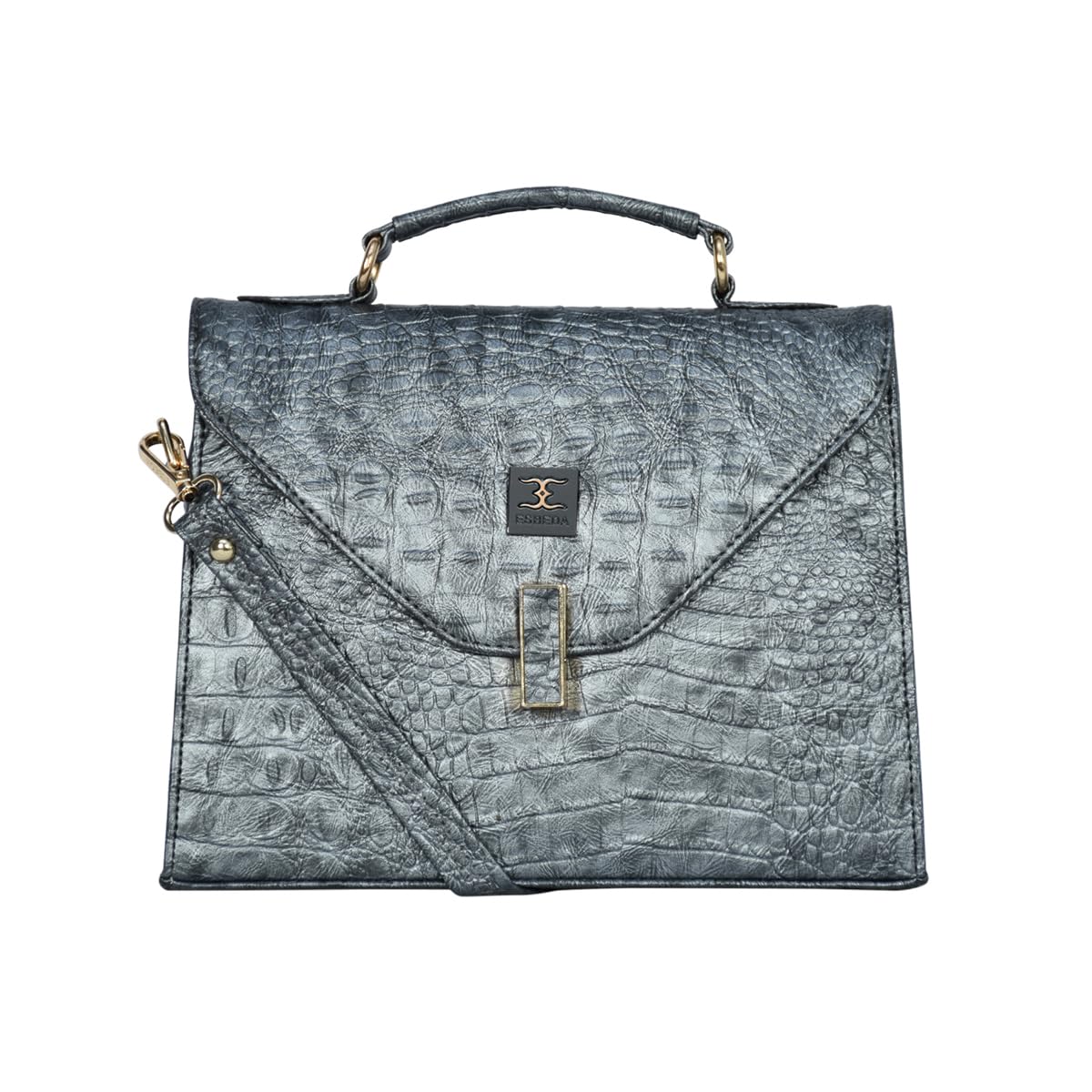 ESBEDA Grey Color Croco Embossed Slingbag For Women (B0CWS2691C) Amazon Price History, Amazon Price Tracker