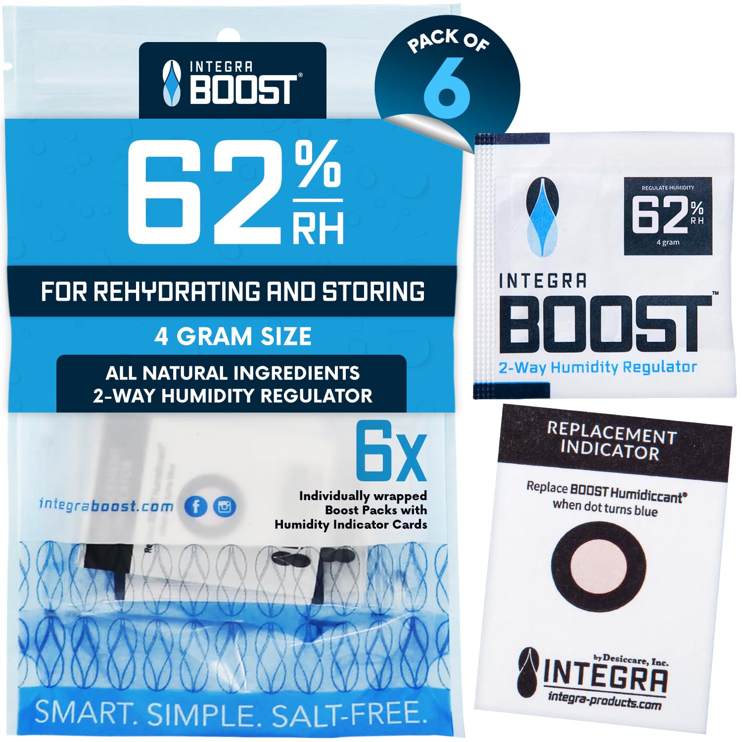 Integra Boost 2-Way Humidity Control Pack - Preserve Flavor & Control Humidity at 62% RH - Moisture Absorber for Herbs, Spices & More - 4 Gram (Pack of 6)-image-15
