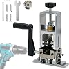 LILOOVKE Wire Stripper 1-25mm Tool Wire Stripper Machine for Hand Crank or Drill Powered Manual Can be Fixed or Removed Cable Stripper for Copper Scrap Recycling(Silver)