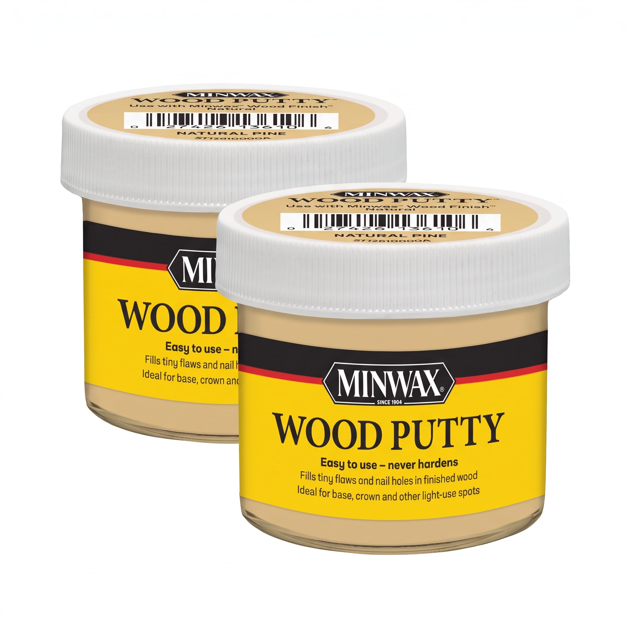 Minwax 13610000 Wood Putty, 3.75 Ounce, Natural Pine (Pack of 2)
