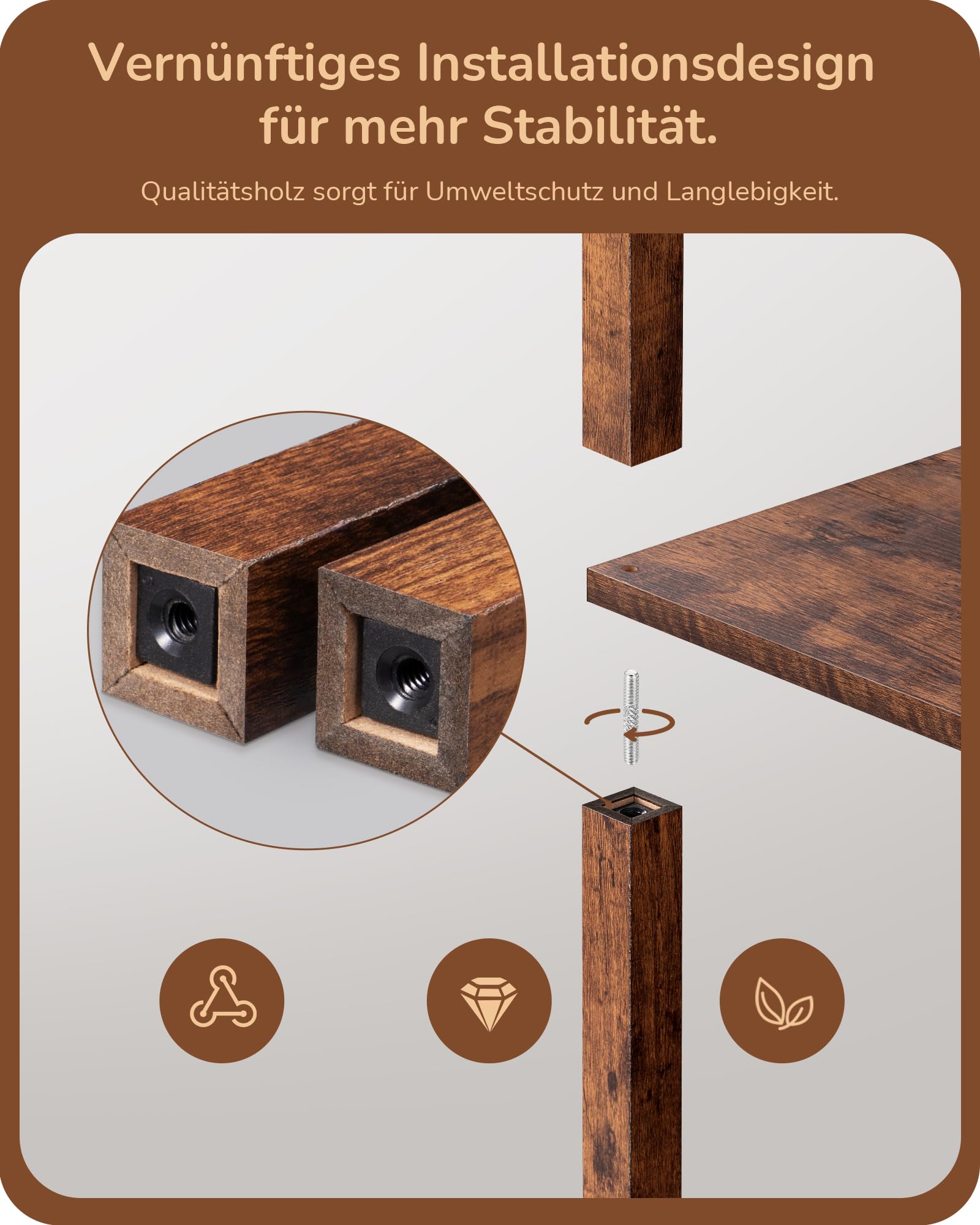 EDISHINE Stehlampe mit Regal Dimmbar, 3 Farbtemperaturen, 20W 1530 Lumen 163 cm Eckregal mit 360° drehbare LED-Leuchten und Fußschalter, Moderne Innenbeleuchtung mit 4 Ablagen, Stehleuchte Wohnzimmer