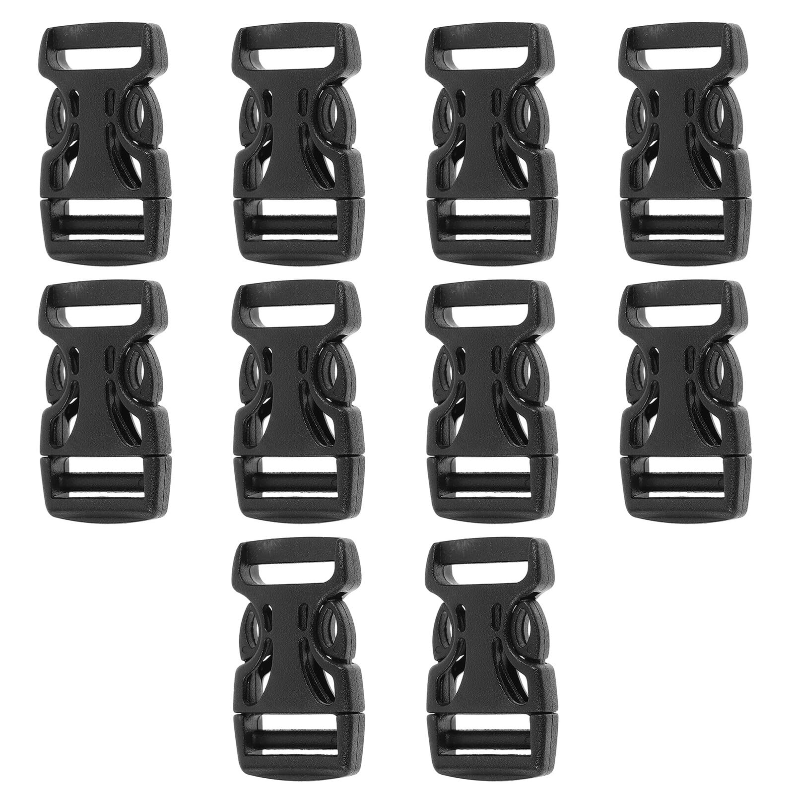 100 piezas Buckles para Equipaje de Liberación Rápida Hebillas de Correa de Accesorios Duraderos para Maletas y Mochilas Material Ecológico Pom Repuestos Prácticos para Uso Diario