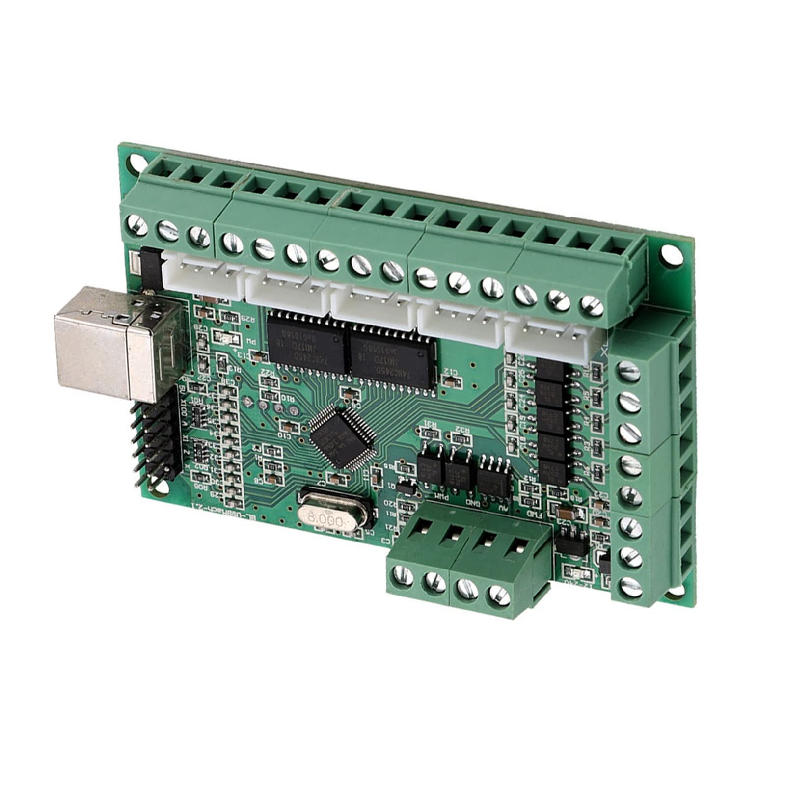 USB CNC Breakout Board Schnittstellenkarte CNC Interface Board Motion Graviermaschinensteuerung mit USB-Kabel