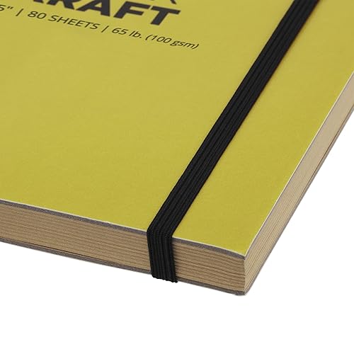 Miniatura 3 de SoHo Urban Artist Cuaderno de bocetos de ladrillo para bocetos, dibujos, lápices de colores, grafito y más, papel kraft de 5.5 x 8.5 pulgadas (100