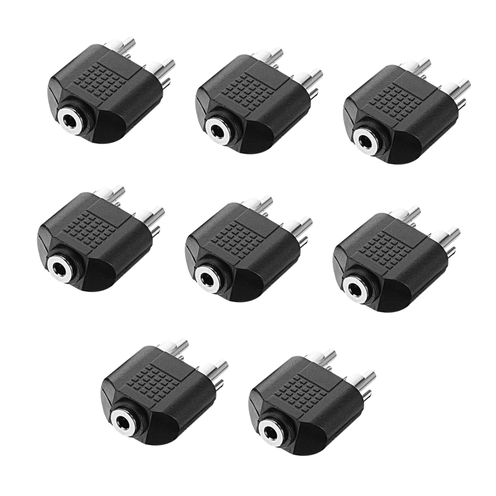 Angoily 2sets Audio Converter USB Mic Cable Female to Jack Guitar Antenna Headphones Coax Aux to Cable Coupler Boom Headphone to Jack Adapter Speaker Wire Cord Amp Midi Zinc Alloy 8pcs*2