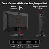 Monitor Gamer pc 24,5 polegadas Z-Edge, 240Hz, 1 ms IPS, Full HD 1080P, FHD (1920x1080), brilho de 350 cd/m², FreeSync, HDMI 2.0/DP 1.4, Ajuste de Inclinação, Sem Bordas — imagem 7