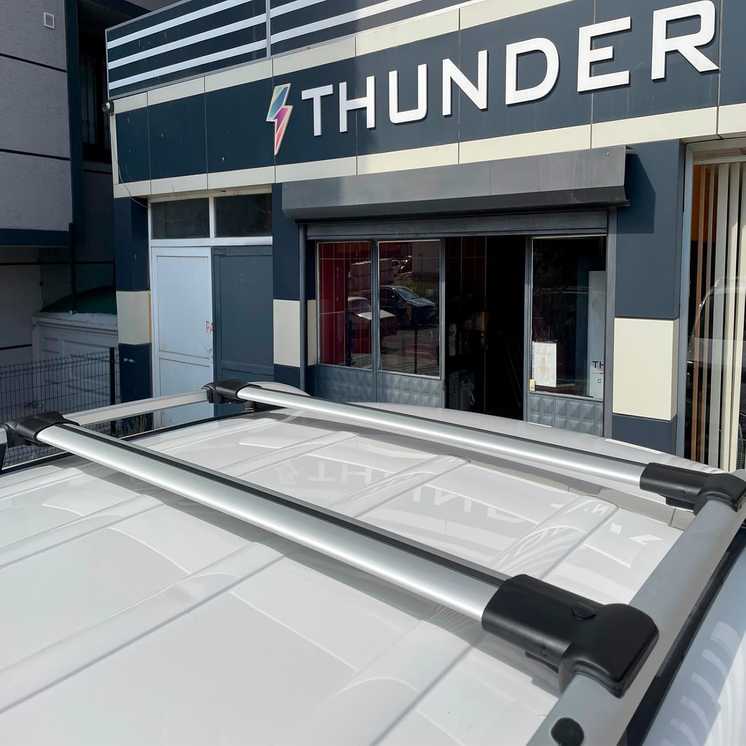 Roof Racks Cross Bars for VW Jetta Sport Wagen Wagon 2009-2014 Gray Roof Racks Cross Bars Rooftop Cargo Box Rooftop Tent Bike Kano Basket Carrier