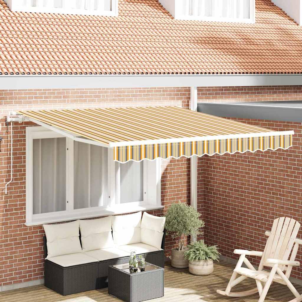 Toldo motorizado 3x2.5 m que soluciona el exceso de calor en balcones y jardines
