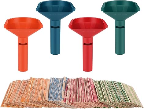 Coin Sorter with Coin Wrappers for All Coins, Coin Counter Tubes Plastic with 200pcs Coin Rolls Wrappers Assorted