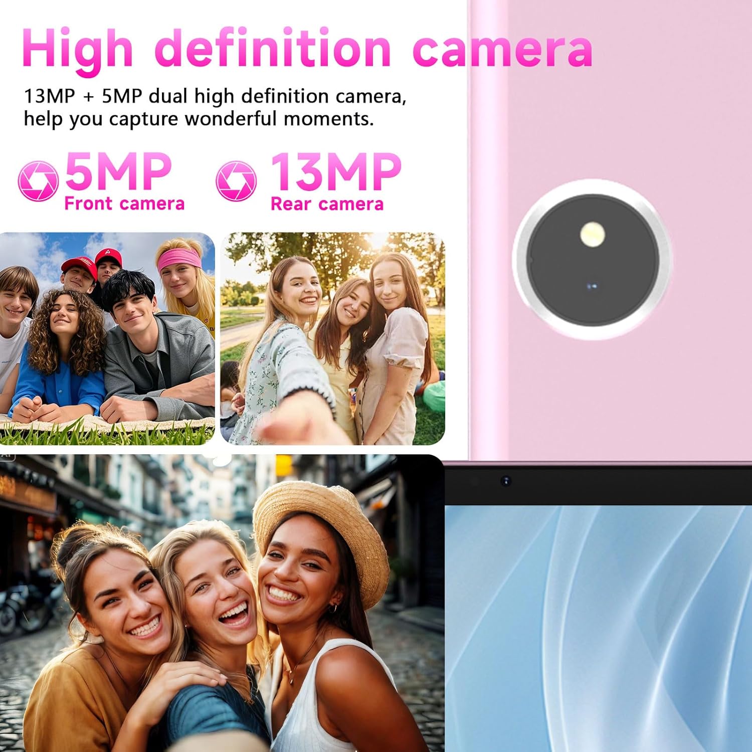 11 inch 2 in 1 Tablet, 20GB + 128GB, Android 16 Tablet with Case, 1TB Expandable, 13MP Camera, Octa-Core Processor 5G WiFi 8000MAH Battery 11'' IPS HD Touchscreen Tableta PC.