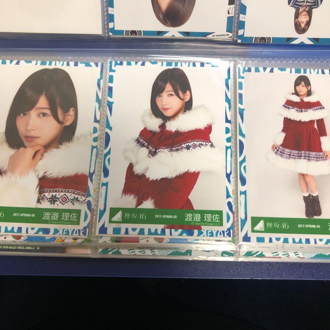 欅坂46 渡邉理佐 サイン入り生写真 コンプ