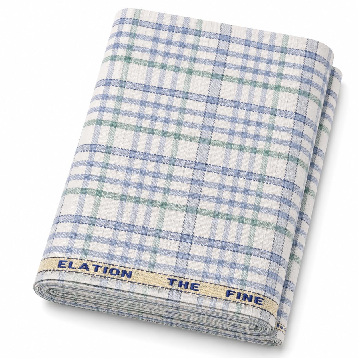 Elation Men's Premium Cotton Shirting Fabric Assorted Checks & Prints (Cut-1.70)-image-9