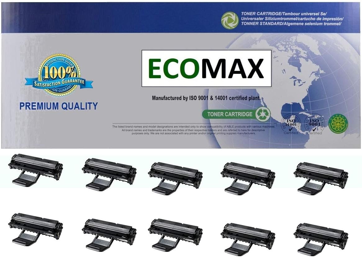 10PK Compatible SCXD4725A Black Laser Toner
