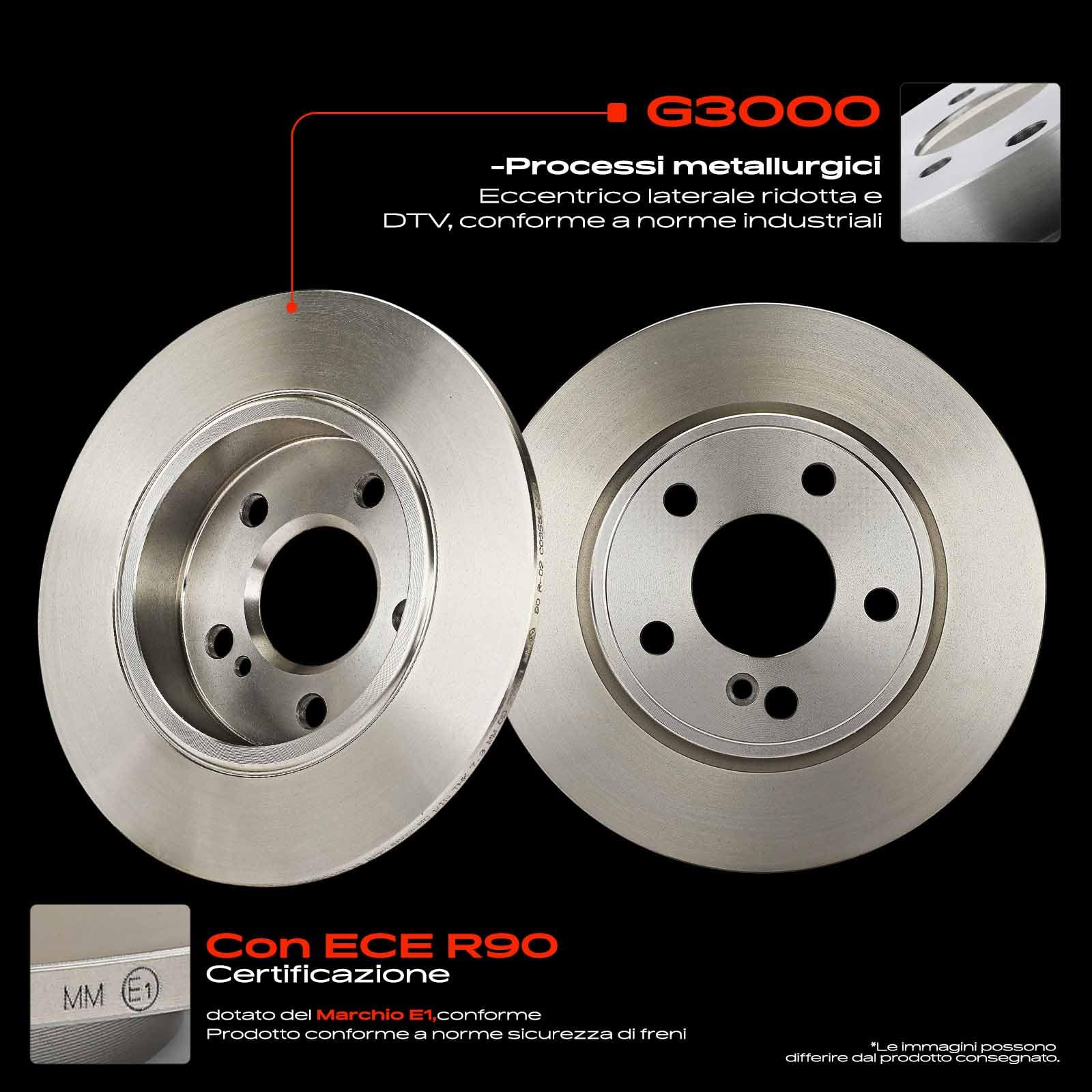 Frankberg 2 dischi freno posteriori pieni ⌀276mm A2464230012 2464230012