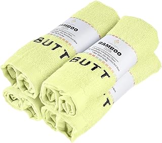 Crafty Cloth | 100% Bamboo Butt Cloths | Pack 4 | Rear-End Washcloth Set