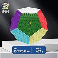 Vista 5 de YuXin Teraminx - Cubo de dadecahedyon sin calcomanías, 7 x 7, cubo de 12 caras, rompecabezas gigaminx 7 x 7 megaminx Speed Cube