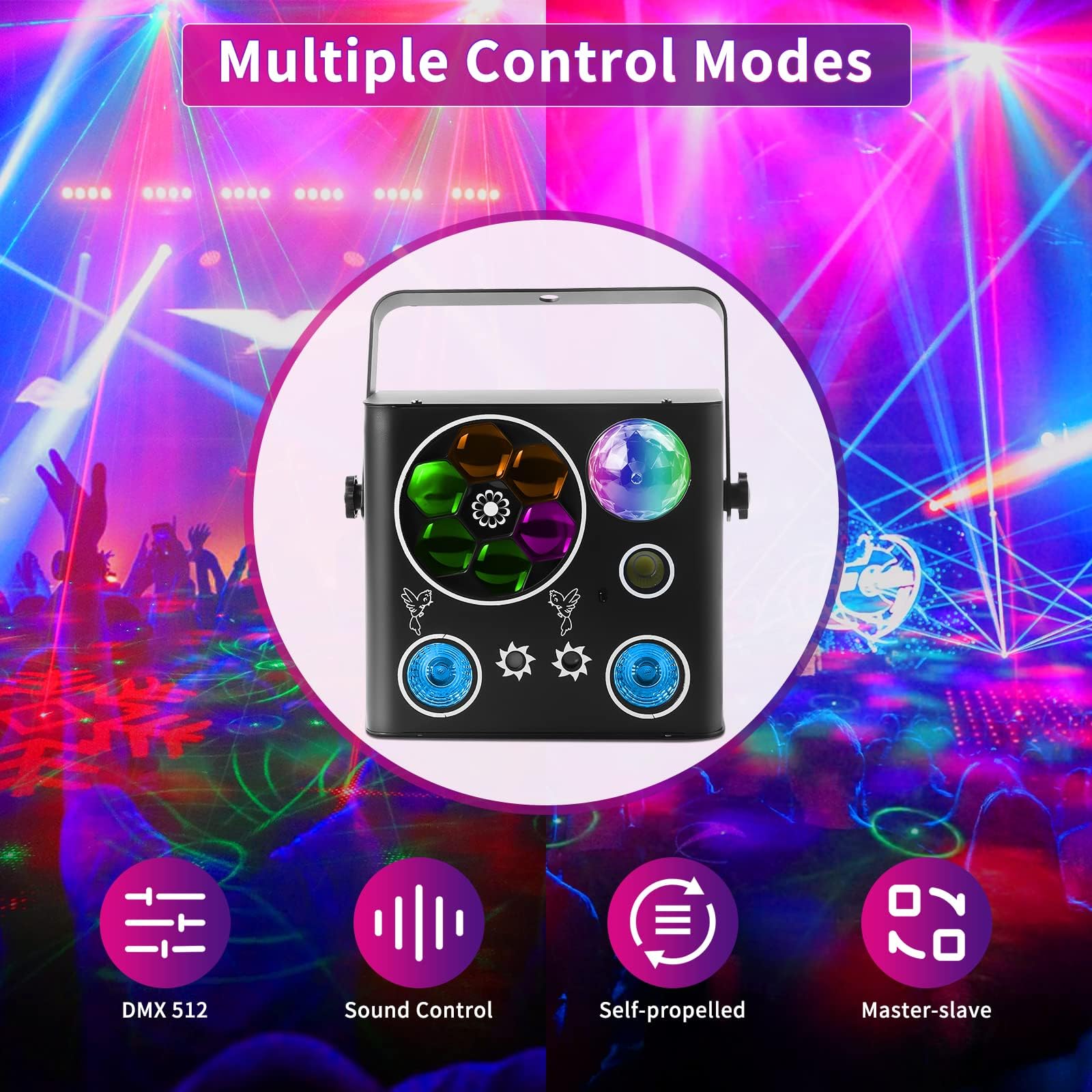 Igoods Discolamp - Feestverlichting - Disco Projector - Sfeerverlichting - Discobal - Stroboscoop - Partylight - Met Afstandsbediening Igoods Discolamp - Feestverlichting - Disco Projector - Sfeerverlichting - Discobal - Stroboscoop - Partylight - Met Afstandsbediening