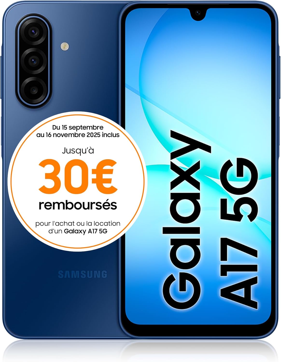 Samsung Galaxy A17 5G Smartphone 128Go Écran 6,7″ – Gris Clair Samsung Galaxy A17 5G Smartphone 128Go Écran 6,7″ – Gris Clair