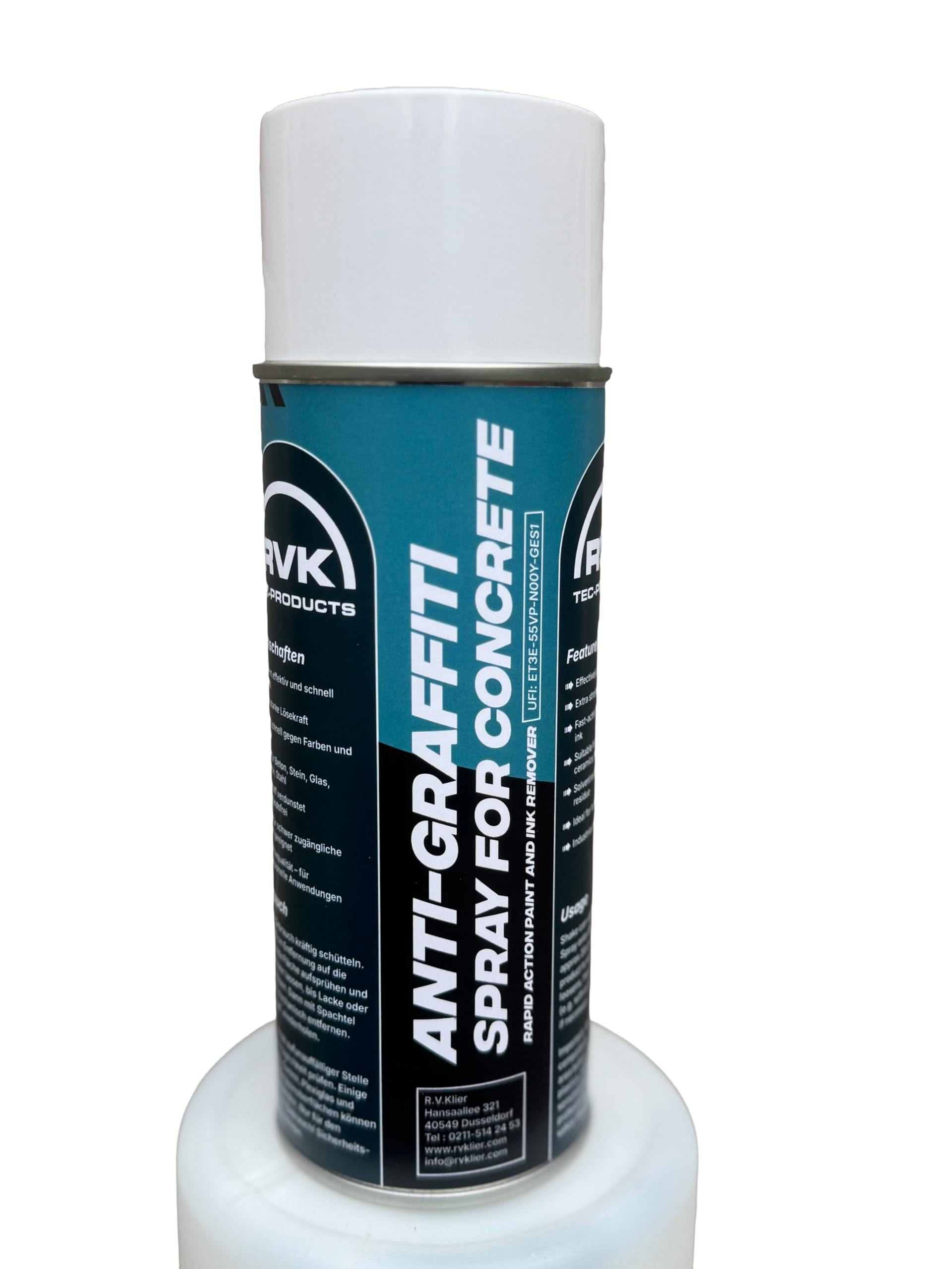 RVK Spray anti-graffiti professionnel 400 ml - Élimination des graffitis sur béton et pierre