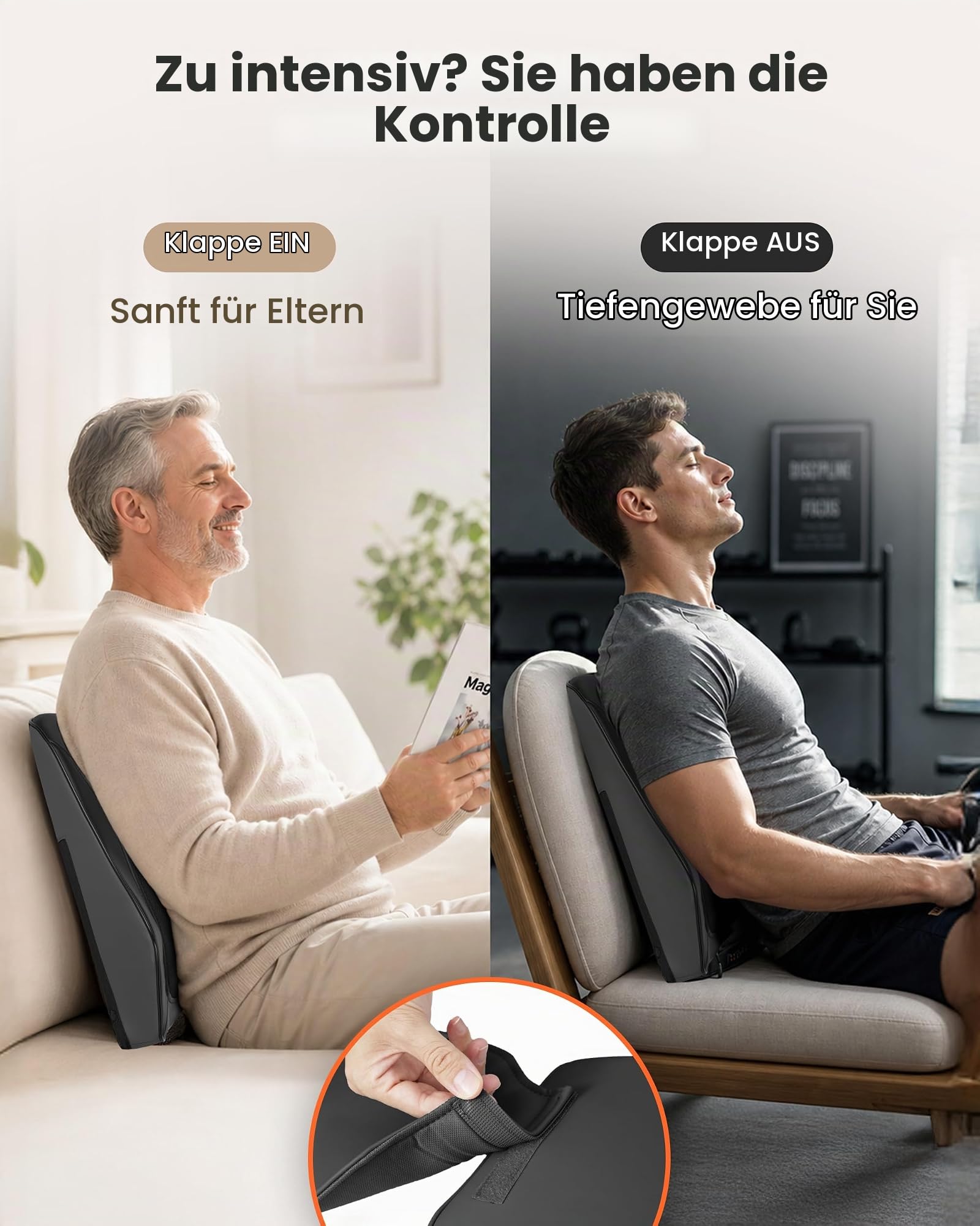 COMFIER Nackenmassagegerät, Shiatsu Massagegerät 4D Knet Rückenmassagegerät, Massagekissen für Nacken, Schulter Rücken, Geschenke für Männer, Frauen, Mama, Papa