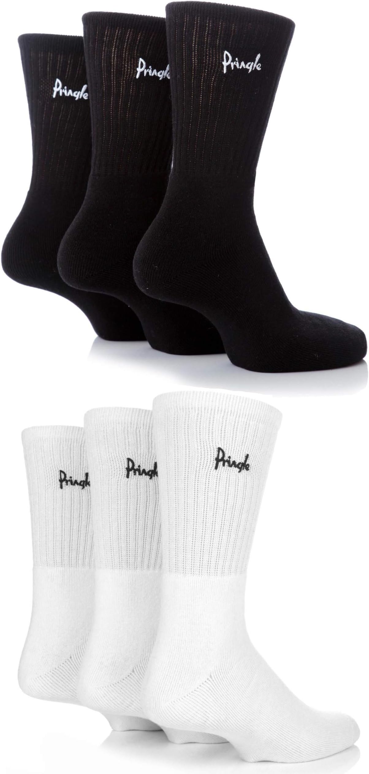 Mens 6 Pair Pringle Full Cushion Sports Socks