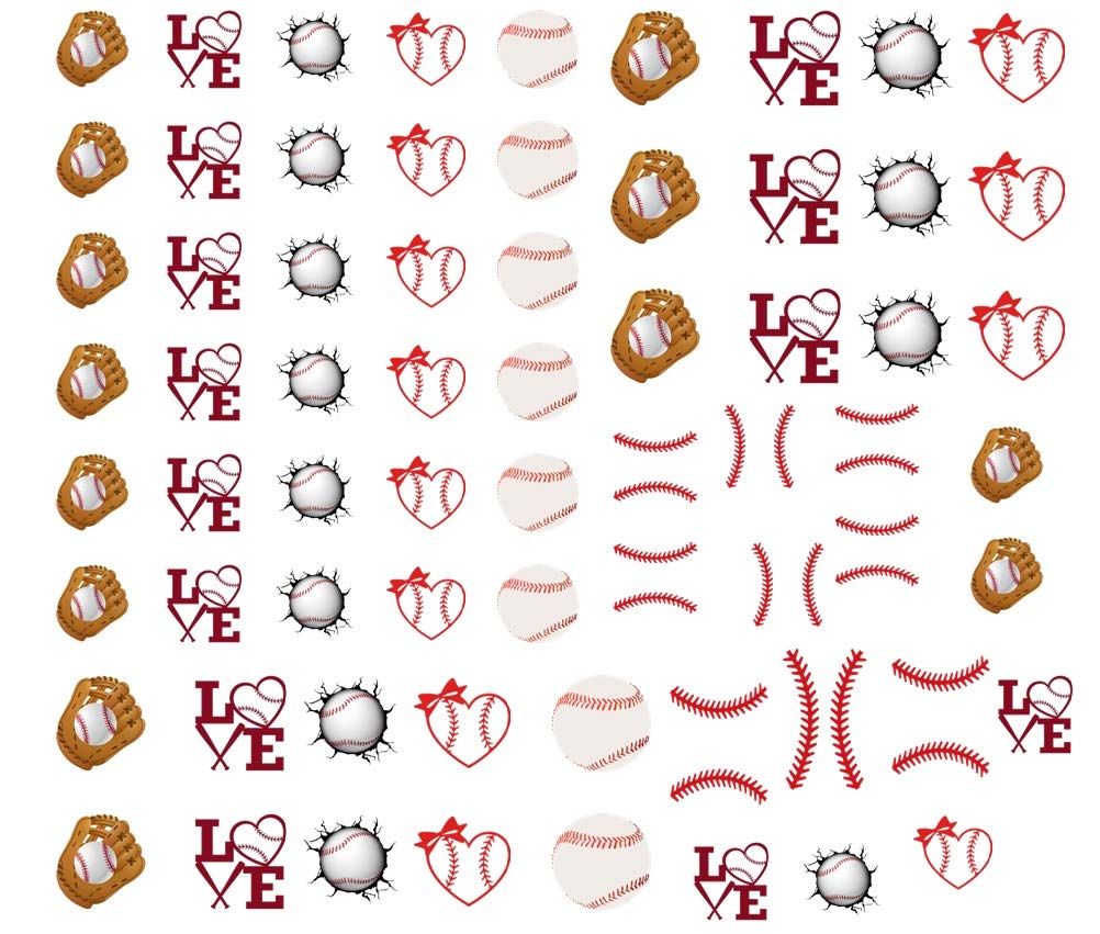 Baseball Collection (Baseball Nail Art Decals)