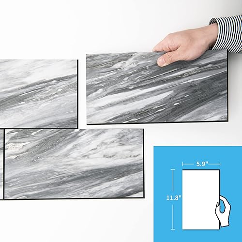 Miniatura 9 de Art3d 20ft Outside Vinyl Corner Trim with Peel and Stick Backsplash PVC Wall Tile