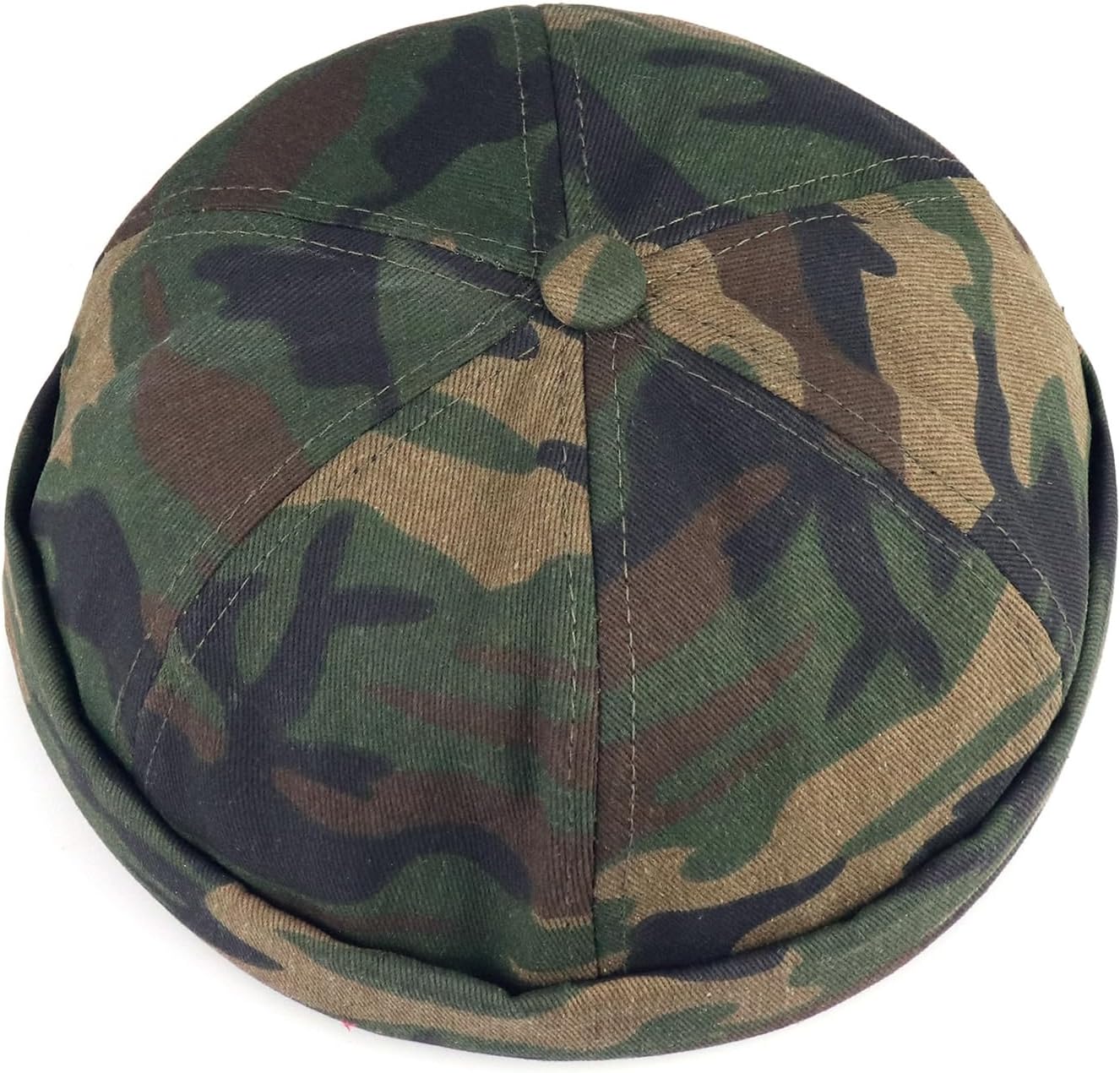 3 Pack Mens Brimless Skullcap Sailor Docker Cap Rolled Cuff Retro Beanie Hat - Image 5