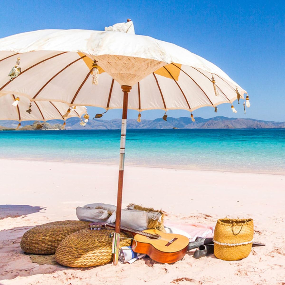 Solidny, wiatroszczelny stojak na parasol, zestaw 2 sztuk, żelazna konstrukcja, idealny na plażę i ogród, idealny do piasku i luźnej gleby, ciężki Du i