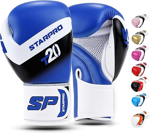 Starpro Boxing Gloves with Wrist Support & Protection Sparring Training Bag Gloves for Men & Women 8oz 10oz 12oz 14oz 16oz