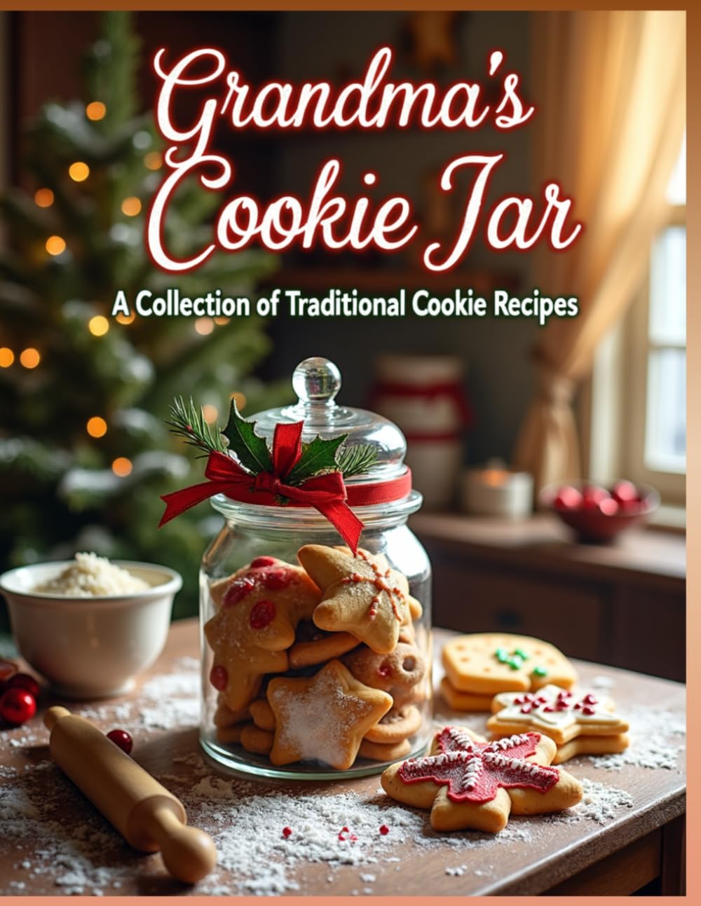 "Grandma's Cookie Jar" - Christmas Holiday Cookie Recipes: 100 Recipes -Full Color photos for each recipe