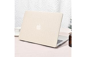 Seorsok MacBook Air 13 Inch Case with Keyboard Cover - Elegant Leather Texture