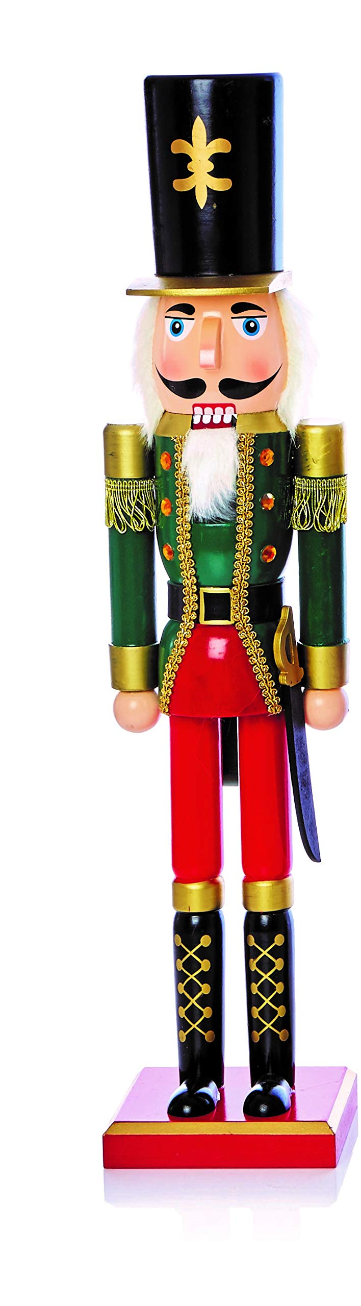 Festive Productions Green Premier Decorations Large 60 Centimeter Wooden Nutcracker Various Designs And Colours (Green)