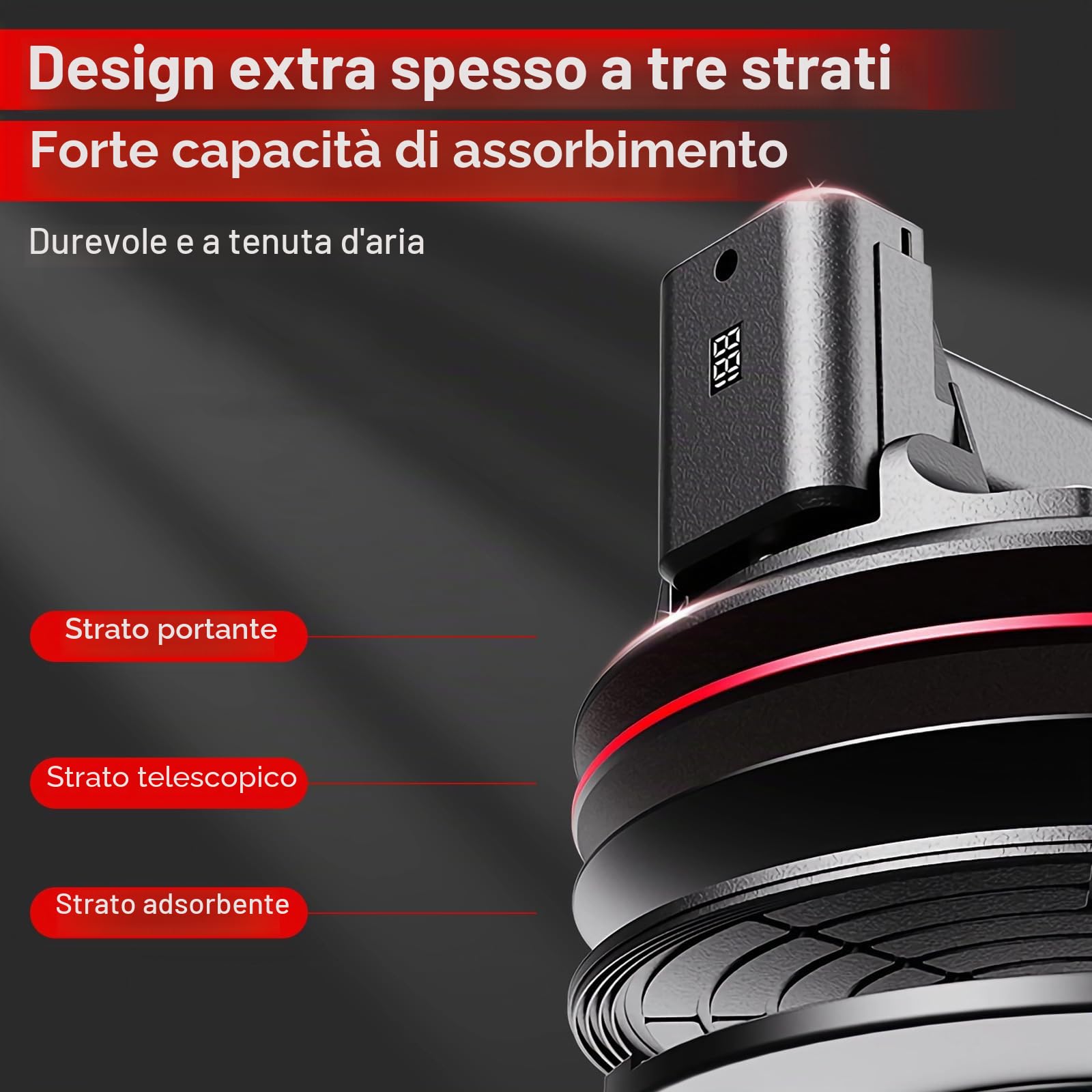2 pezzi ventosa elettrica da 8" sollevatore per piastrelle a batteria con manometro, batteria x4, cassetta degli attrezzi, capacità di carico 200 kg, per il trasporto di acquari, piastrelle, vetro