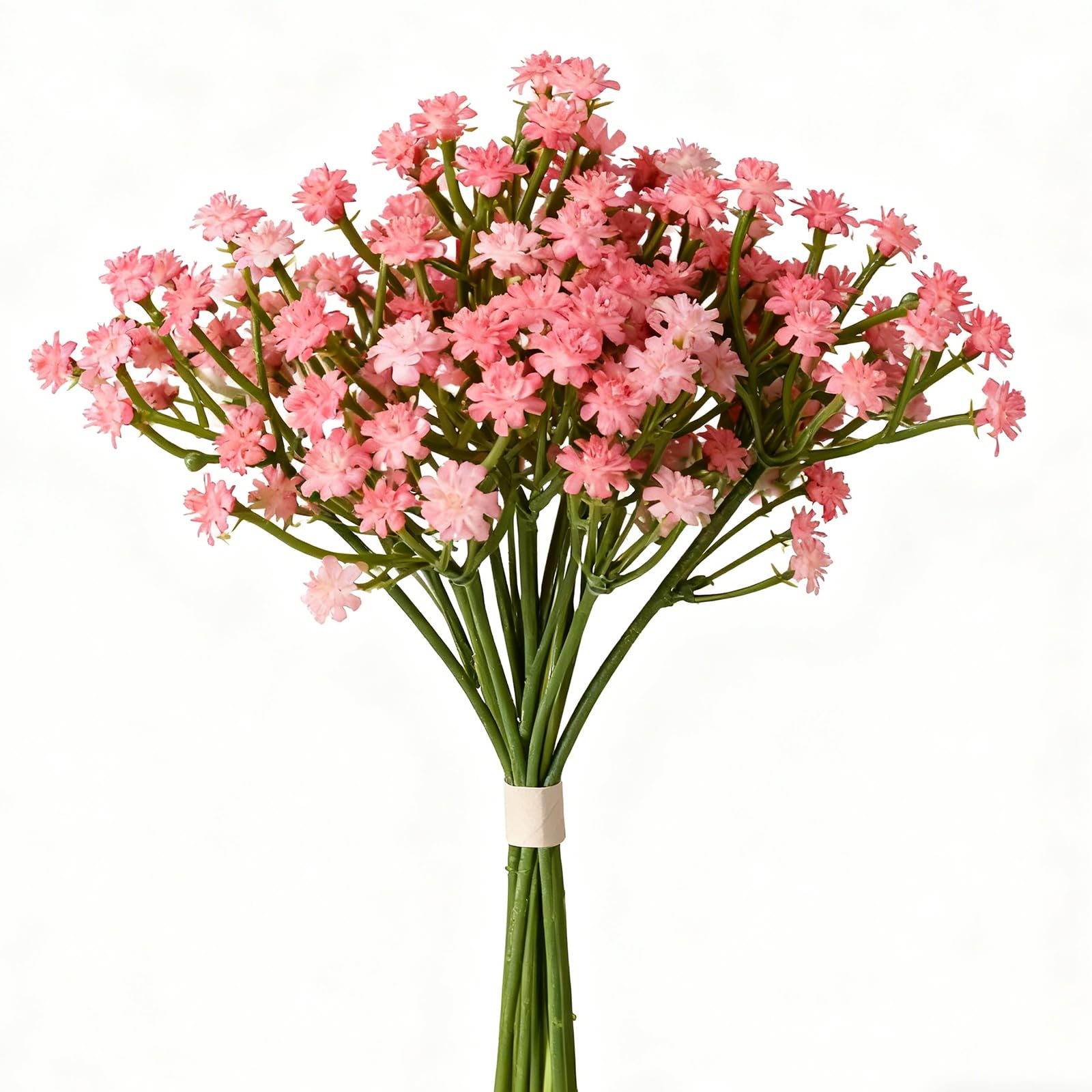 Meunhy Pink 12 Pcs Gypsophila Artificial Flowers, Baby Breath Flowers Artificial - Real Touch Faux Flower For Home & Diy Wedding Decor,Table Centerpieces(Pink)