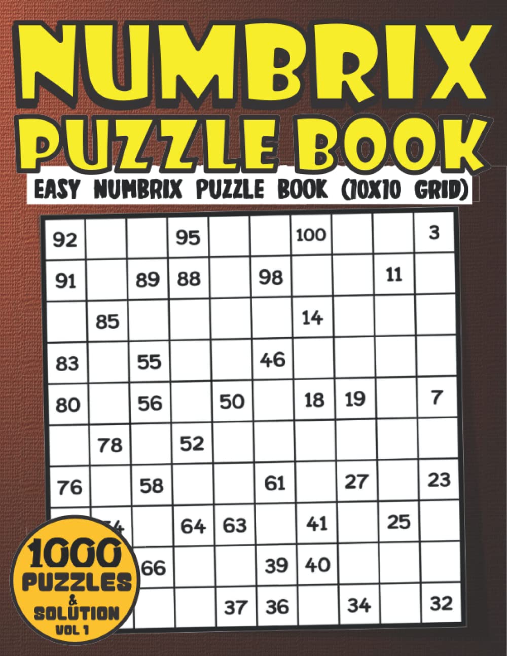 Numbrix Puzzle Book Easy 1000 Easy Numbrix Puzzles For Adults Seniors