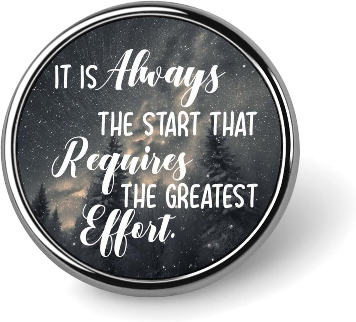 It Is Always The Start That Requires Pins Sets Inspiration Lettering Quotes Buttons For Jeans Christian Saying Badge Pins Modern Lapel Pins Accessory For Backpacks Badges, style-26