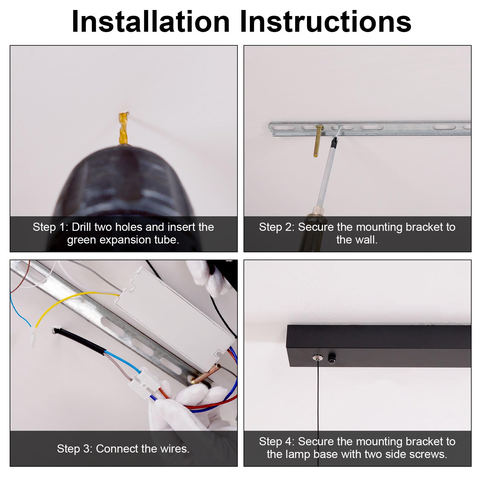 LED Pendelleuchte Esstisch 100cm, Dimmbare Hängelampe mit Fernbedienung 3000K/4500K/6000K, 10%-100% Helligkeit, Höhenverstellbar, Schwarz, für Esszimmer Küche Wohnzimmer Büro