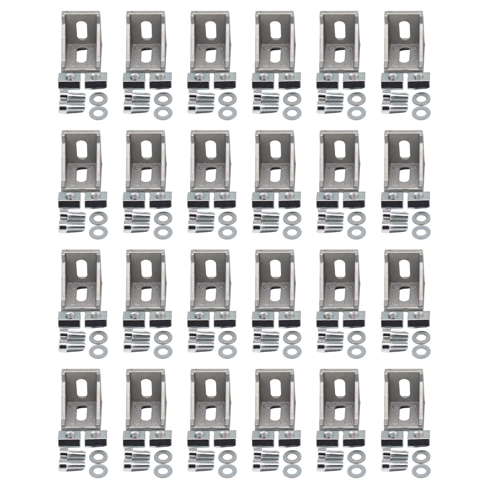 Nucelit D L Shape Reinforce Corner Joint Brackets Premium Aluminum Metal Construction Hardware For Craft Enthusiasts L Shape Bracket