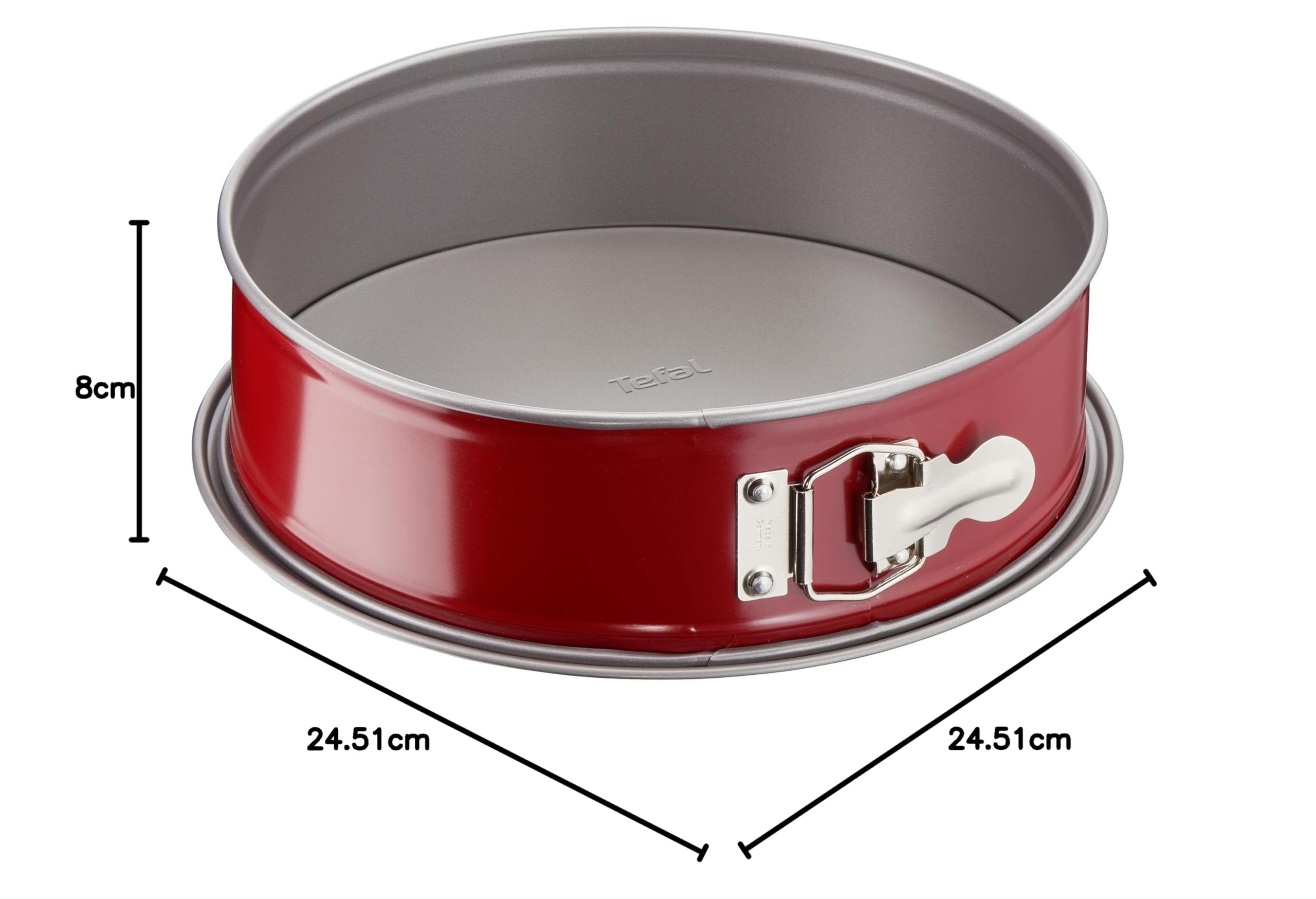 Tefal Delibake Moule A Charnière 23 cm Acier Rouge Carbone