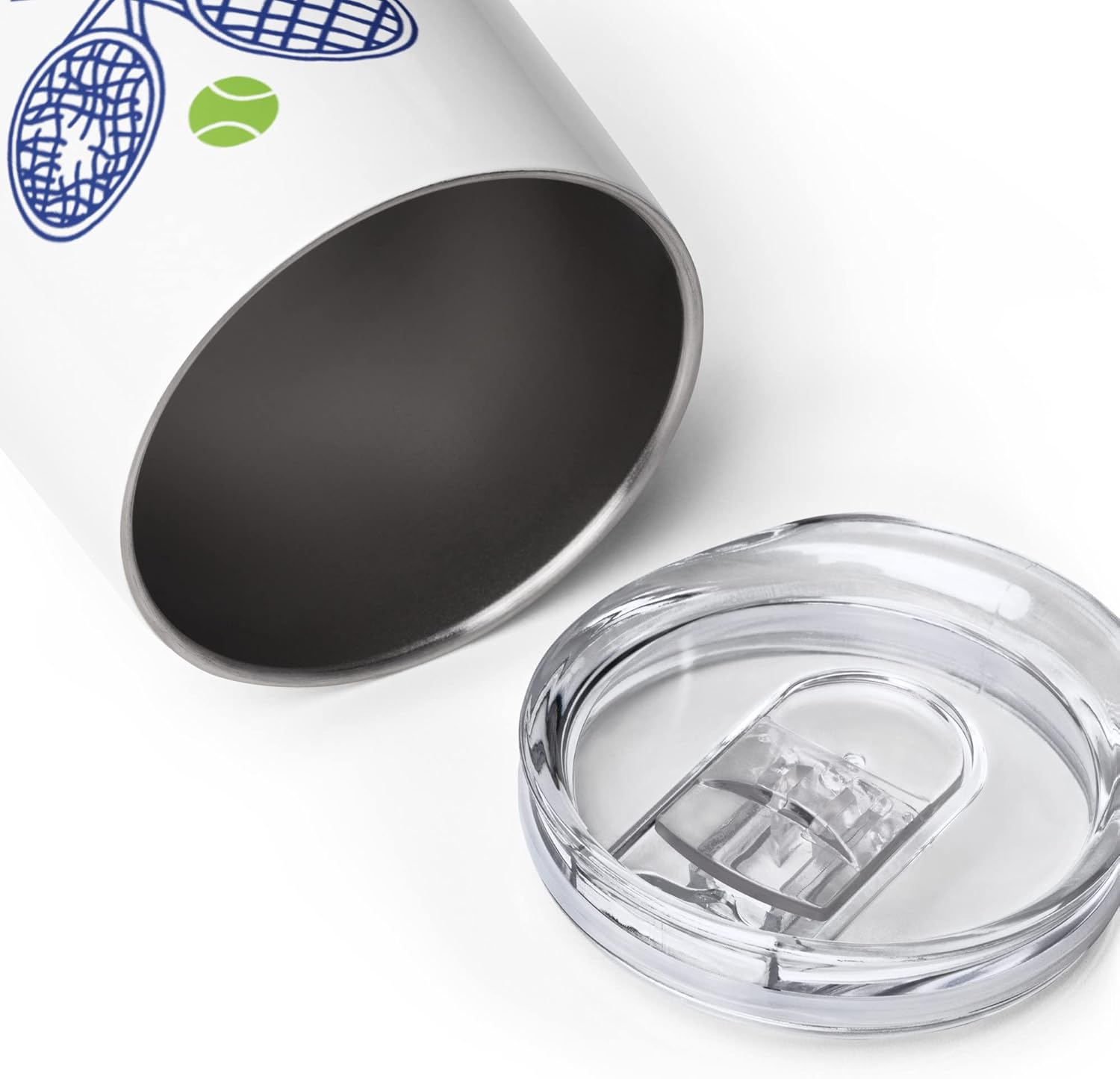 Super Fly Goods - 12 oz Tennis Mug – Insulated Stainless Steel Tumbler with Lid | Keeps Beverages Hot or Cold | Cool Gifts for Women, Dad & Players, Unique Gift Idea (Tennis) - Image 9