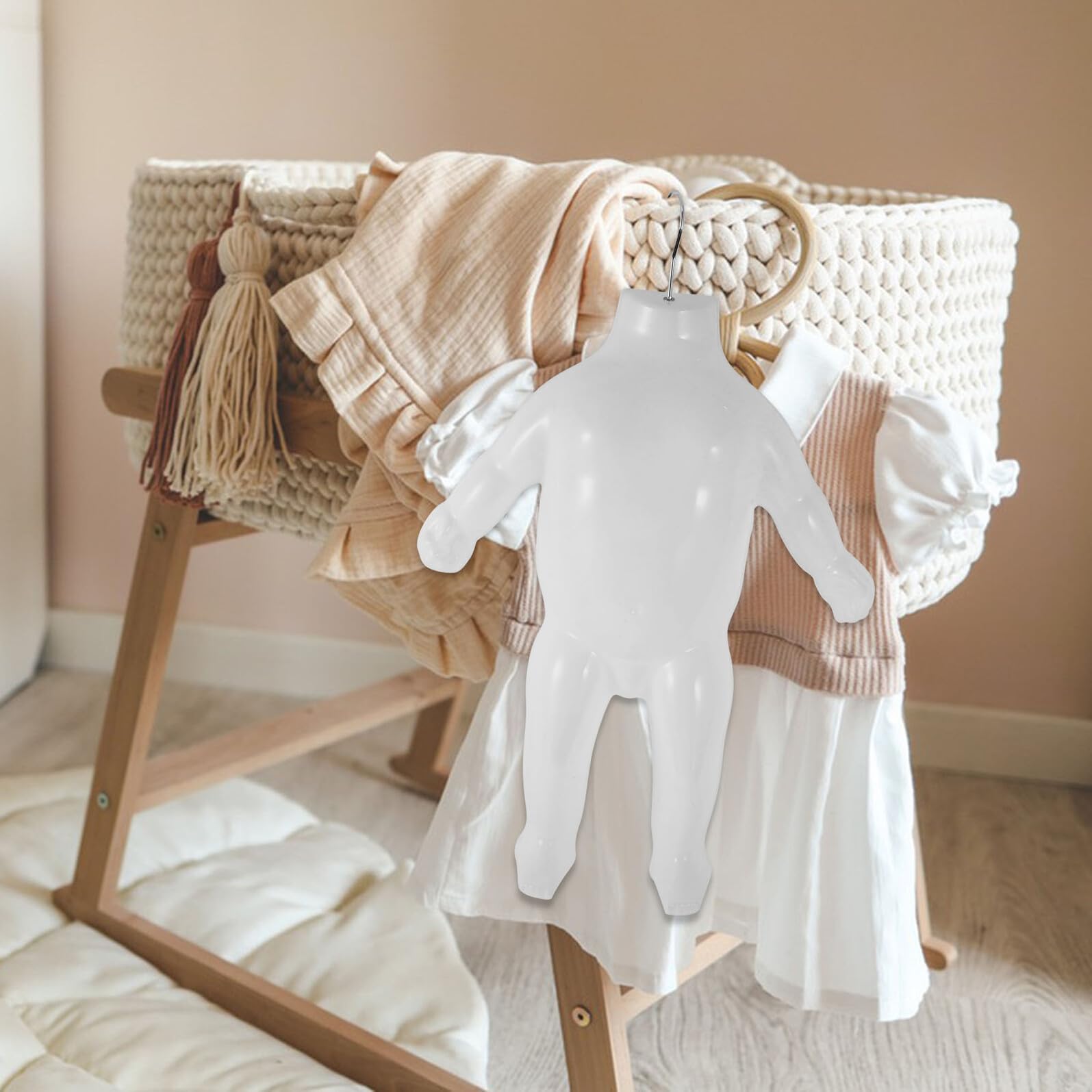 Hemobllo Mannequin Portable et Pratique Garçon et Filles Blanc ou Couture en Plastique Bras et Jambes Présentation en Vitrine pour Vitrine Magasins de Vêtements